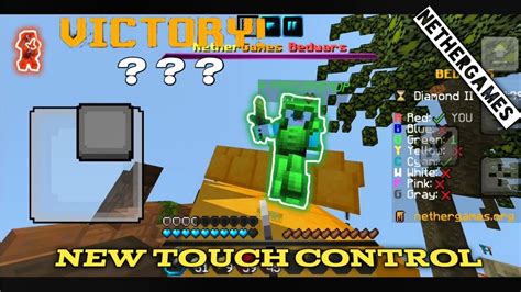 New Touch Control Bedwars Mcpe Gameplay Mobile Minecraft Pocket