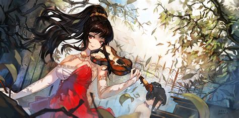 4586731 Music Original Characters Anime Girls Violin Anime Rare