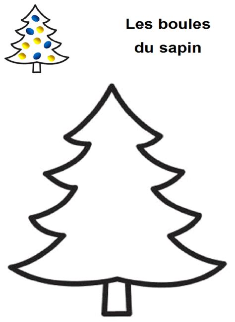 Fiches pour l'atelier pâte à modeler en maternelle  Coloriage sapin