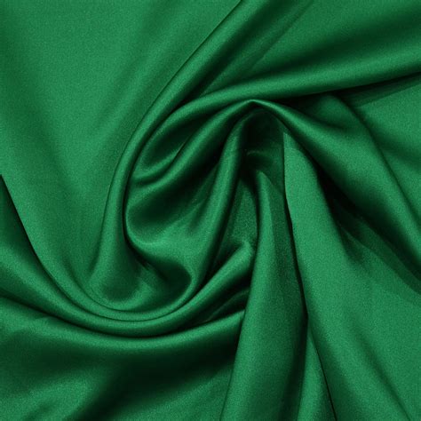 Emerald Green Satin Fabric 100 Silk — Tissus En Ligne