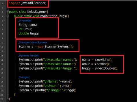 Perintah Input Output Pada Pemrograman Java Materi Coding Programs Gambaran