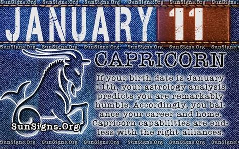 January 11 Horoscope Birthday Personality Sun Signs
