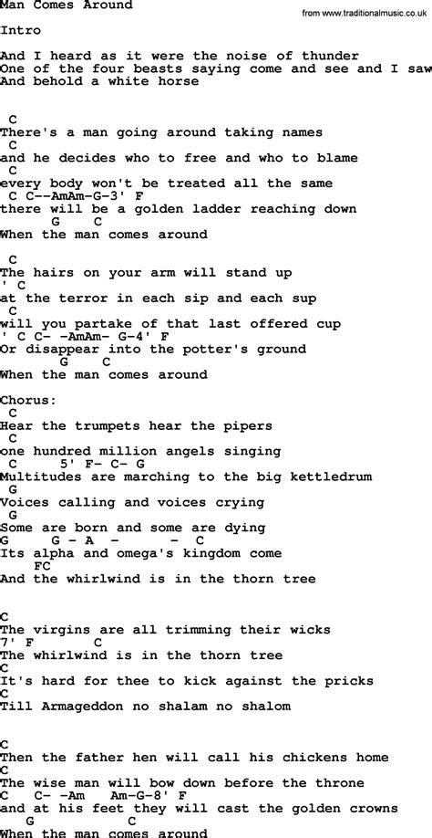 Original lyrics of cash app song by dreezy. Johnny Cash The Man Comes Around Lyrics - LyricsWalls