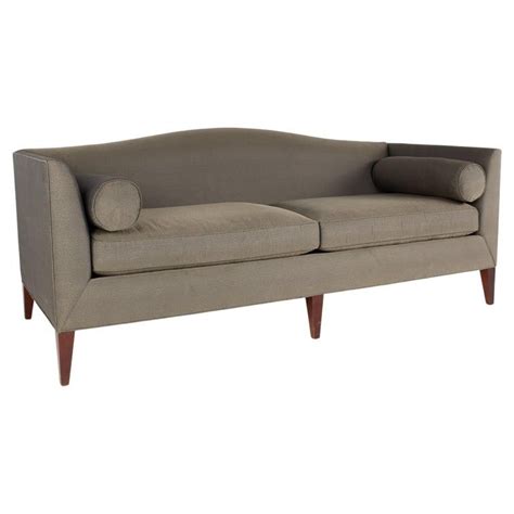 Barbara Barry For Baker Grey 2 Seat Sofa Daybed Black Leather Sofas