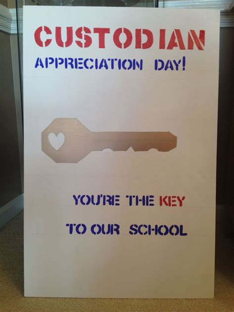 custodian appreciation day poster teacher pinterest