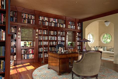 Built In Bookcases Living Room Farmhouse With Built In