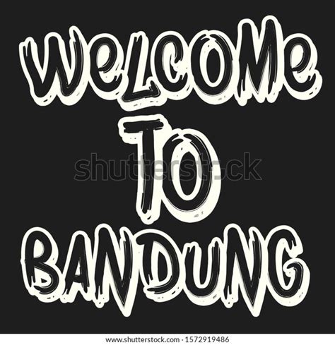 Welcome Bandung Text Logo Stock Illustration 1572919486 Shutterstock