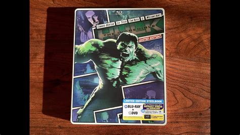 The Incredible Hulk Blu Ray Steelbook Unboxing Youtube