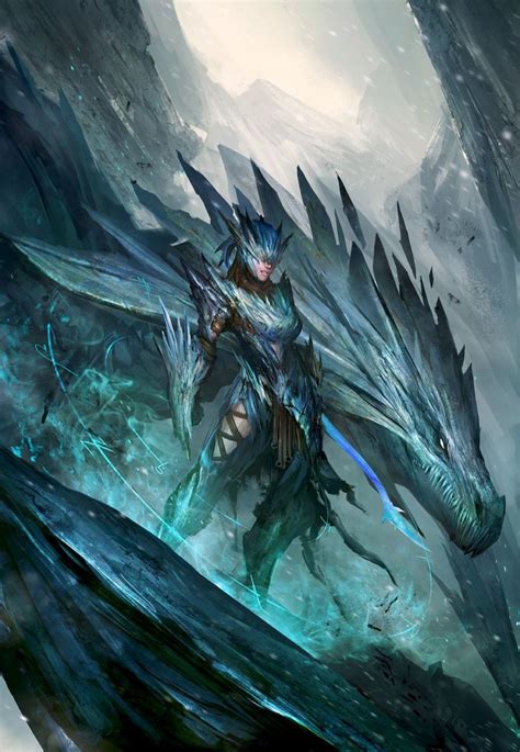 Icy Shyvana By Thedurrrrian Female Dragon Rider Armor