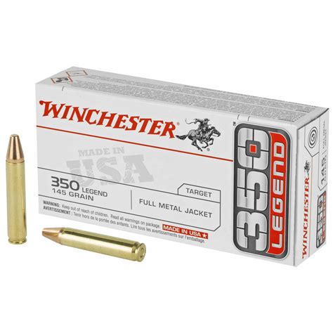 Winchester Usa 350 Legend 145gr Fmj 20 Rounds Saint Barbs Bullets