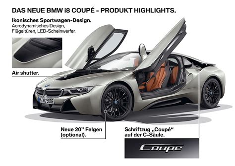 2018 Bmw I8 Coupe Gets A Roadster Brother And More