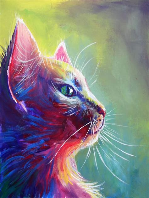 Bright Colors Hand Painted High Quality Abstract Animals Oil Paintings