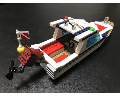 Lego Moc Diving Yacht Modified Engine Non Functional By