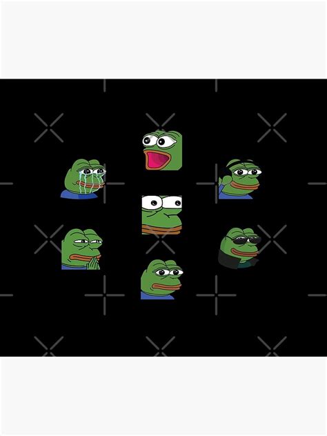 Pepe Twitch Emotes Pack Comforter For Sale By Olddannybrown Redbubble