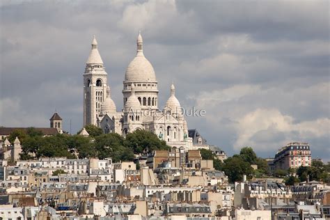 The Sacre Coeur Church In Montmartre Paris France By