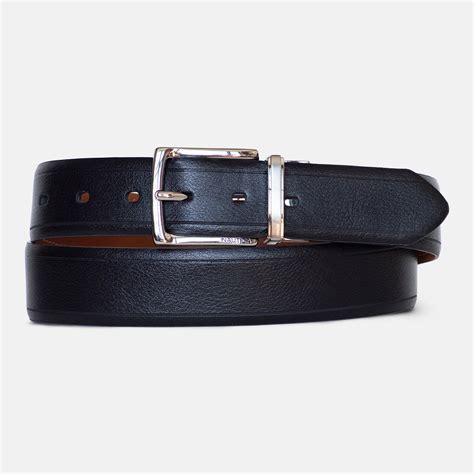 Belts Nautica Mens Reversible Pebbled Belt True Black ⋆