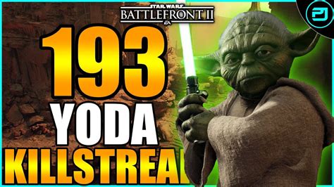 Star Wars Battlefront 2 193 Yoda Killstreak Geonosis Youtube