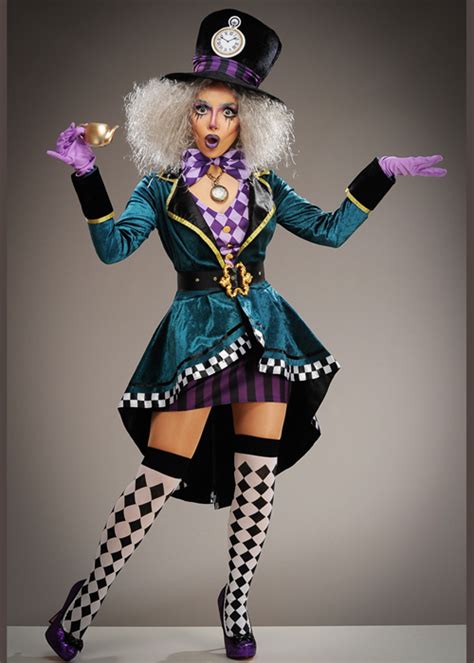 Womens Halloween Deluxe Gothic Mad Hatter Costume Ubicaciondepersonas