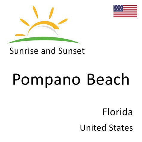 Sunrise And Sunset Times In Pompano Beach Florida United States