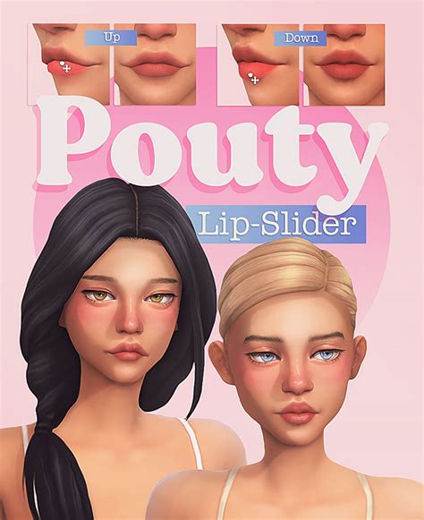 Pouty Lip Slider ˘ ³˘♥ Miiko The Sims 4 Skin Sims 4 Sims