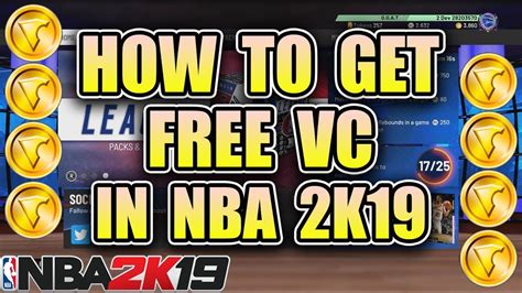 How To Get Free Vc In Nba 2k19 Youtube