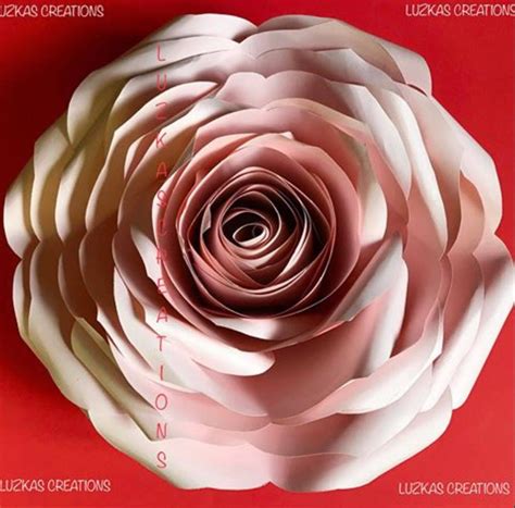 Molde De Rosas Rosas Rosas Gigantes De Papel Luzka S Creations