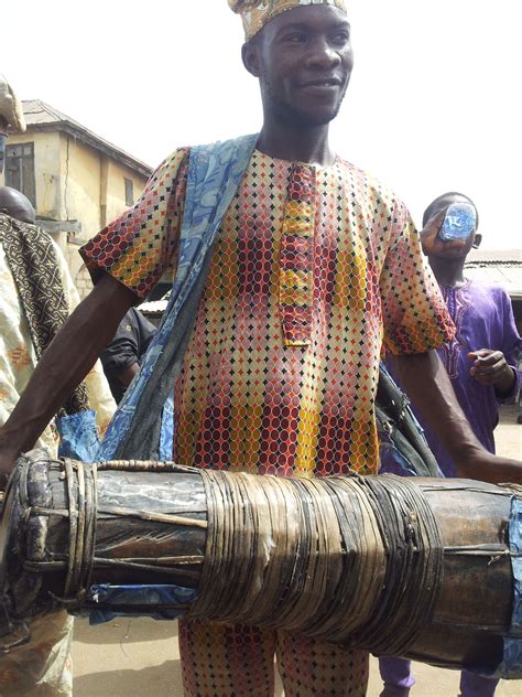 Dancing Is Important To The Orisa Here A Bàtá Player From Ile Ife In