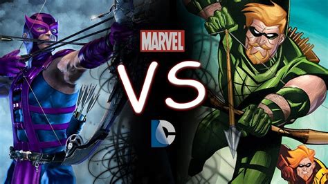 Marvel Vs Dc Green Arrow Vs Hawkeye Youtube