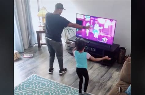 dad dances with daughter to ariana grande song in adorable tiktok