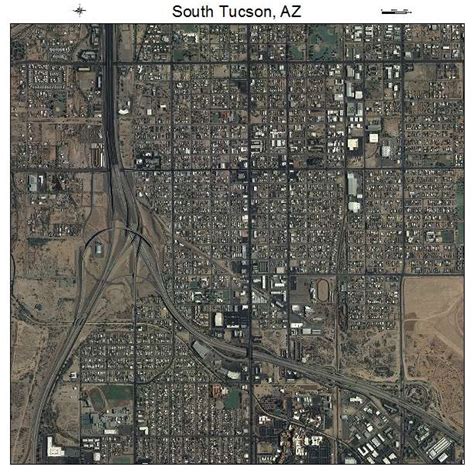 Aerial Photography Map Of South Tucson Az Arizona