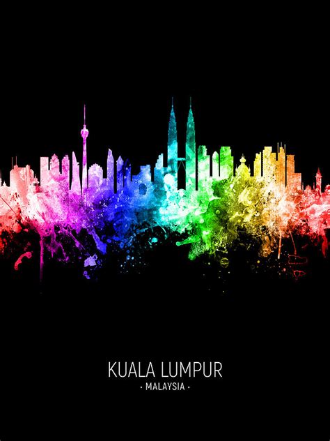 All things to do in kuala lumpur. Kuala Lumpur Malaysia Skyline Digital Art by Michael Tompsett