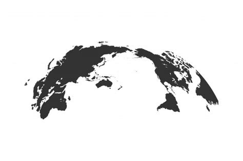 Premium Vector World Map Globe Isolated