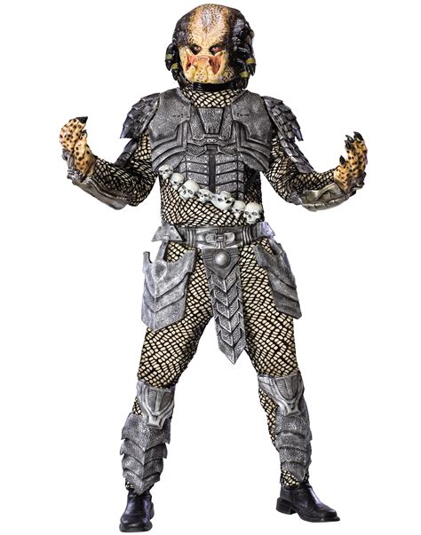 Licensed Deluxe Black Predator Costume Adult Mens Womens Alien Scary