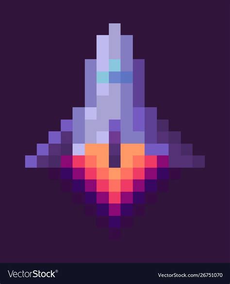 Minecraft Rocket Pixel Art