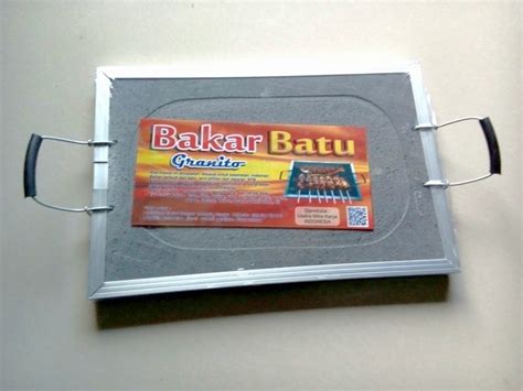 Pemanggang kompor gas ini memungkinkan anda bisa memanggang dengan mudah tanpa menggunakan bara api yang penuh asap. Batu Bakar Granito / Masak Sehat Alami Alat Bakar Panggang ...