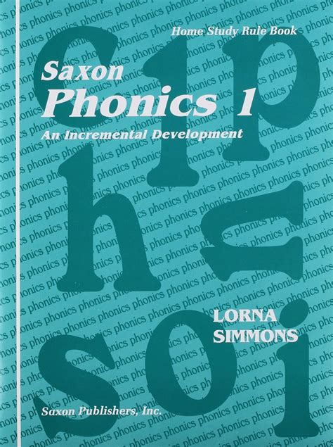 Saxon Phonics 1 Home Study Teaching Tools Lorna Simmons