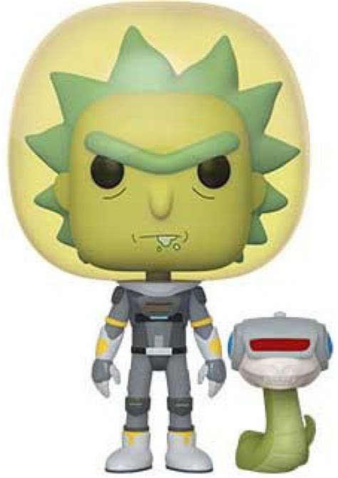 Funko Rick Morty Pop Animation Space Suit Rick Vinyl Figure With Snake