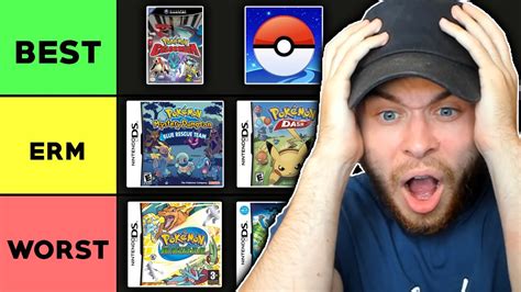 Ranking Every Pokemon Spin Off Game From Hardest To Easiest Youtube