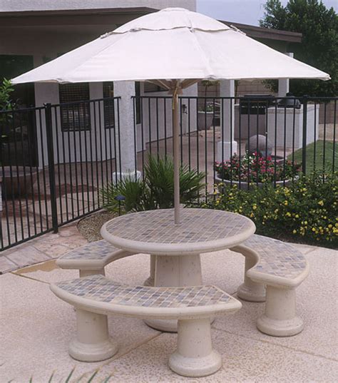 Concrete Landscape Tables Outdoor Concrete Tables