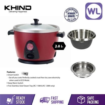 Khind anshin rice cooker rc118m. Wahlee Online Store. Rice Cooker