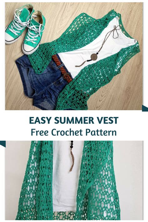 Easy Crochet Summer Vest Pattern