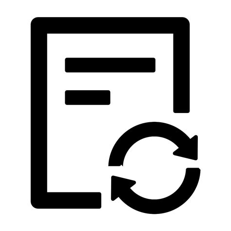 File Sync Free Vector Icon Iconbolt