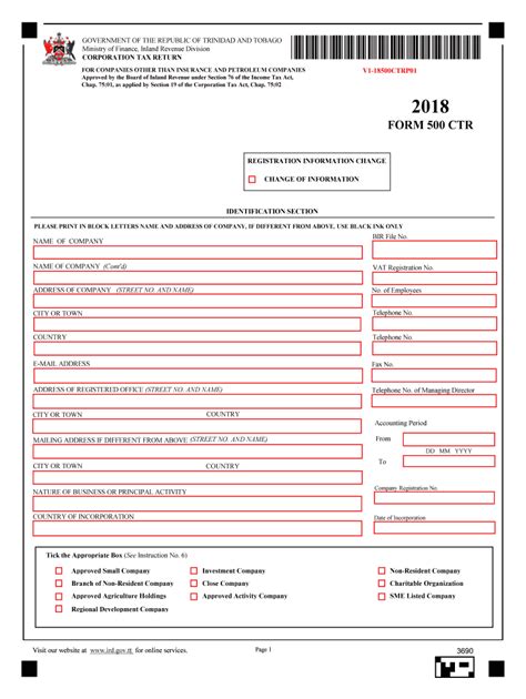 2018 2024 Tt 500 Ctr Form Fill Online Printable Fillable Blank