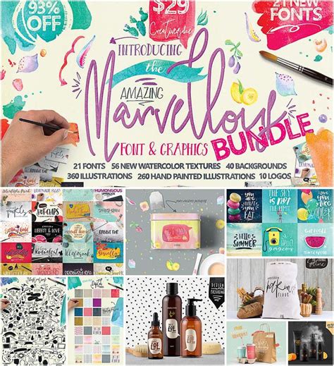 Wonderful Font Bundle Free Download Font Bundles Vector Free Fonts