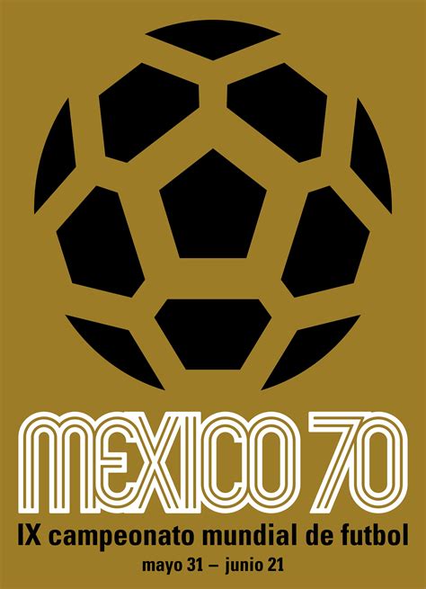Poster Fifa World Cup 1970 Designerartist Lance Wyman World Cup