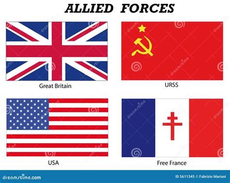Allied Powers Ww2 Flags