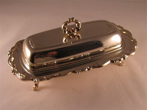 WMA Rogers Silver Plated Butter Dish