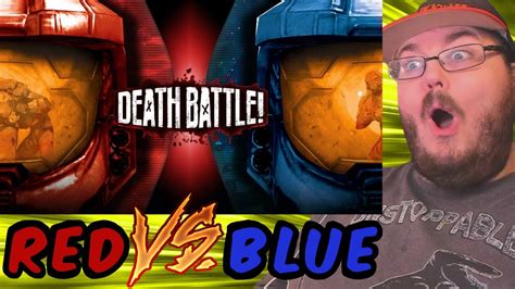 Red Vs Blue Rooster Teeth Death Battle Reaction Youtube