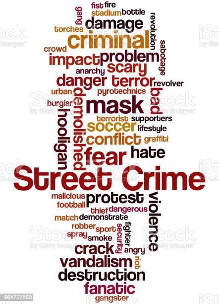 Street Crime Word Cloud Concept 2 Stock Illustration Download Image