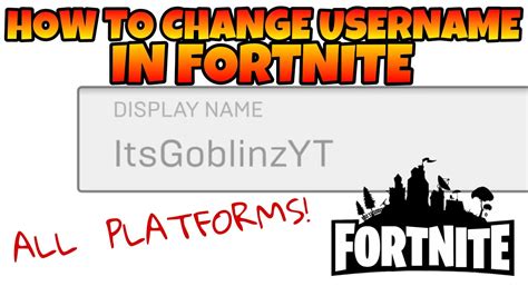 How To Change Your Fortnite Username Working All Platforms Youtube